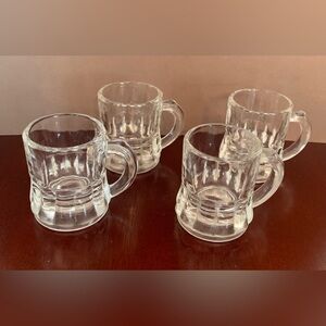 Vintage Miniature Beer Mugs Shot Glasses (Set of 4)